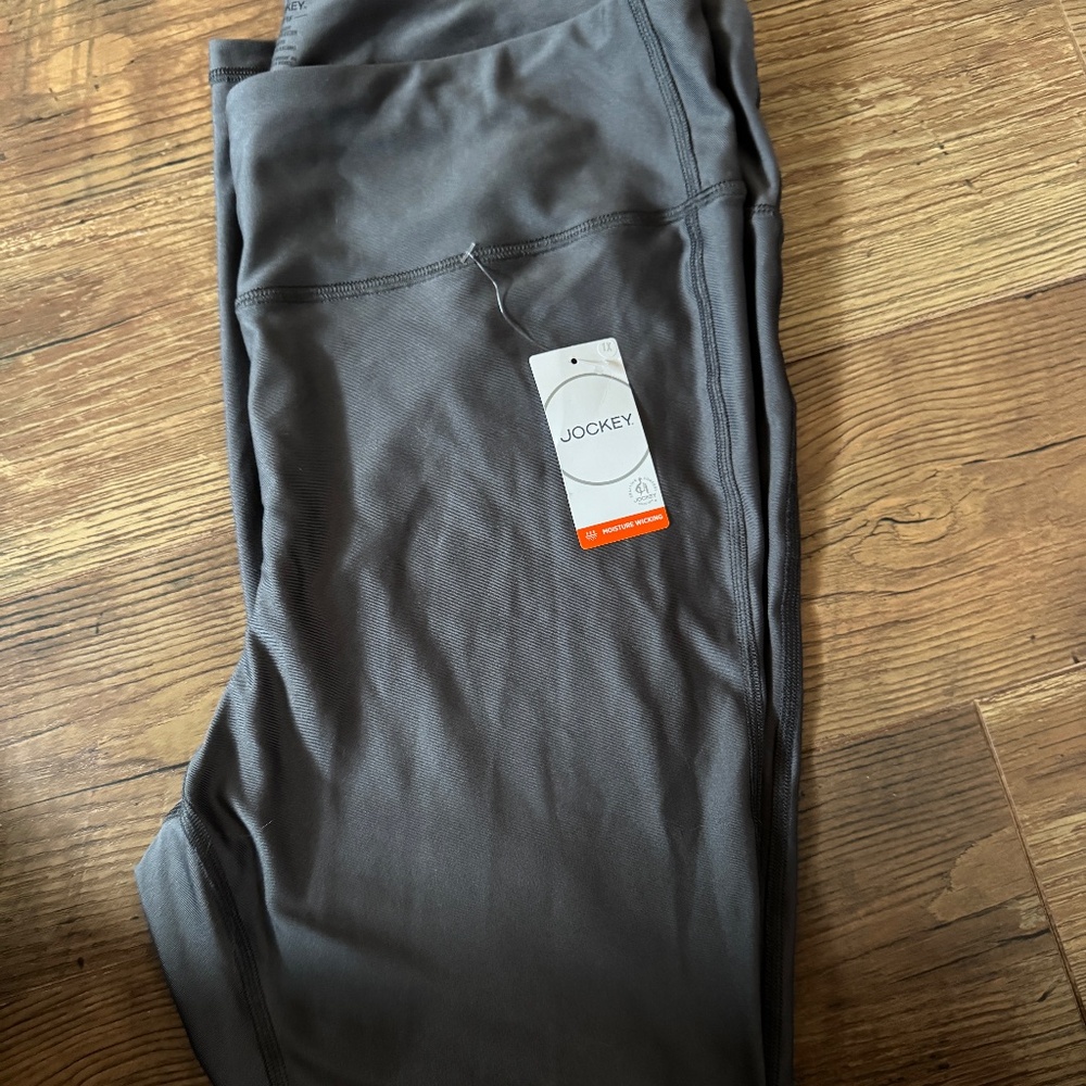 Womans Jockey Ankle Length, High Performance Leggins, NWT, 1x, gray